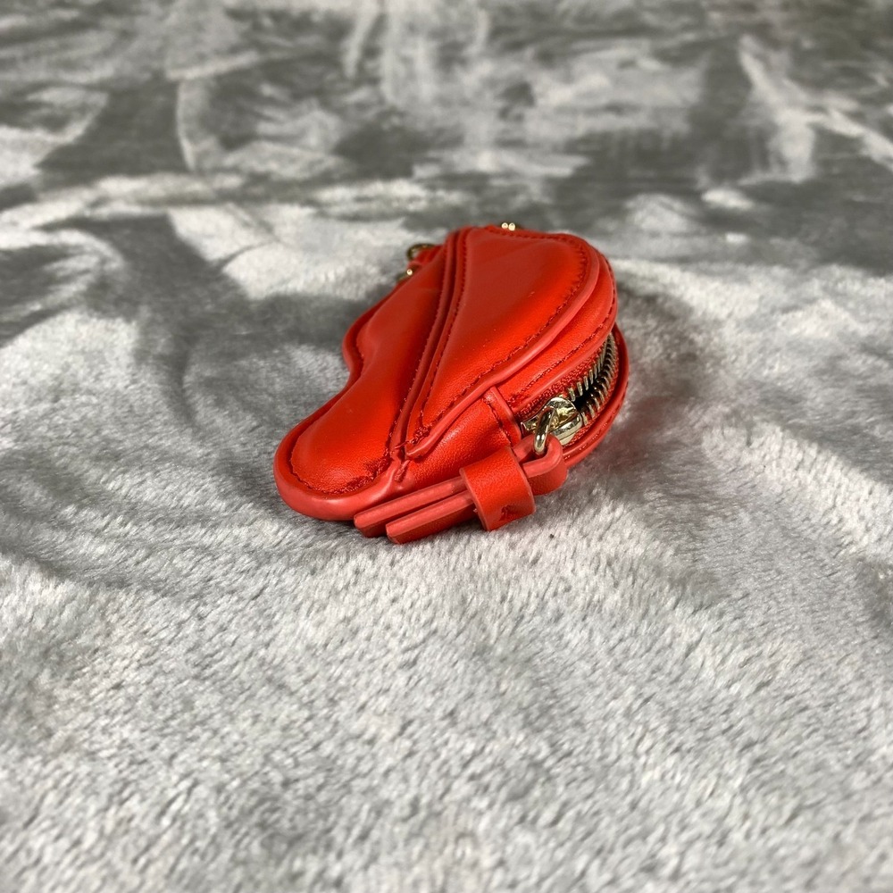 Diane Von Furstenberg Coin Pouch Purse Red Lips Mouth Lipstick DVF Target Wallet - Picture 5 of 11